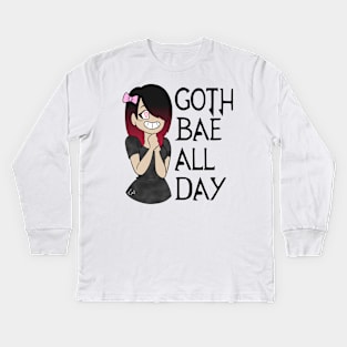 Goth Bae All Day Kids Long Sleeve T-Shirt